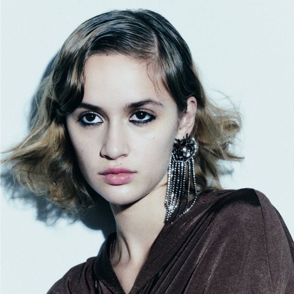 Zara limited edition rhinestones spider earrings you cannot miss - Picture 5 of 6